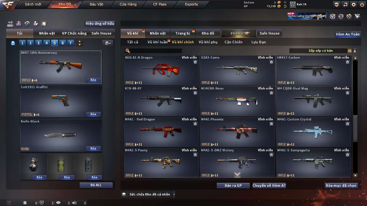 shop acc cf uy tin gia re
